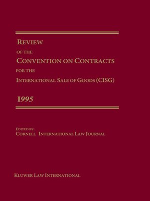 cover image of Review of the Convention on Contracts for the International Sale of Goods (CISG) 1995